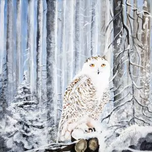 Snowy Owl on Watch print
