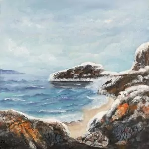 Spring Breakup on Lake Superior print